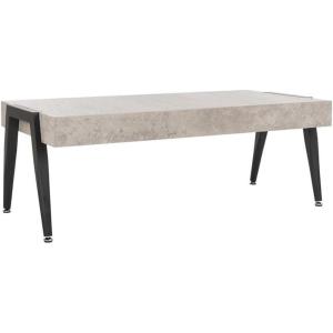 Safavieh Home Cameron Modern Light Grey and Black Coffee Table