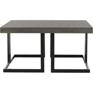 Safavieh Home Collection Amalya Modern Dark Grey Square Coffee Table