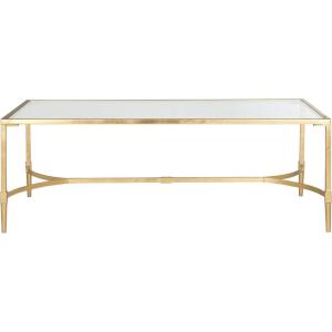 Safavieh Home Collection Antwan Gold Coffee Table(Gold / Clear)
