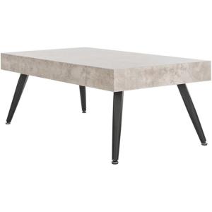 Safavieh Home Collection Cedric Light Grey and Black Rectangular Midcentury Modern Coffee Table(Light Grey/Black)