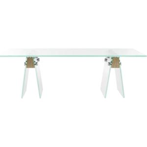 Safavieh Home Collection Modern Loft Glass Grey Coffee Table