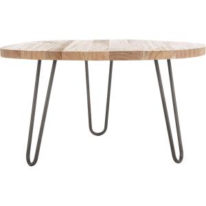 Safavieh Home Dale Rustic Weathered Oak Free Edge Coffee Table