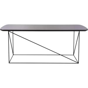 Safavieh Home Rylee Grey Sandstone and Black Rectangle Coffee Table(Grey / Black)