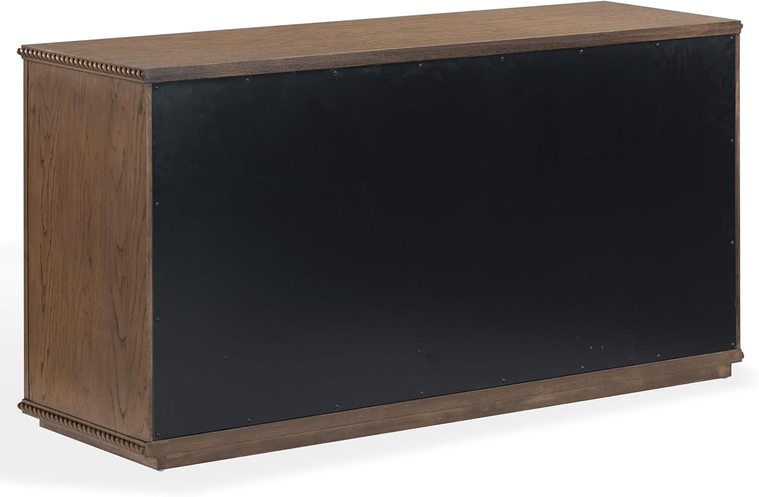 image:imageSAFAVIEH Couture Octavian Rope Detail Dresser Walnut Oak 6Drawer Storage Chest Fully Assembled Ideal for Bedroom Guest Room 66 W x 20 D x 34 H SFV2234BWalnut