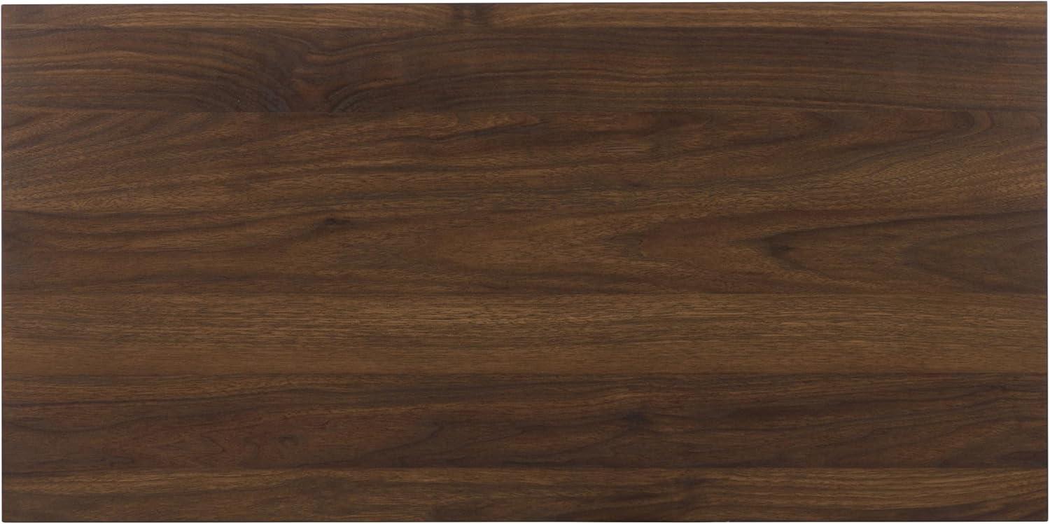 image:imageSAFAVIEH Furniture Moroto Media Stand for TVs up to 35 Walnut 2Door Modern Sideboard Storage Cabinet Console with Slatted Doors amp Interior Shelving MED3607AWalnut