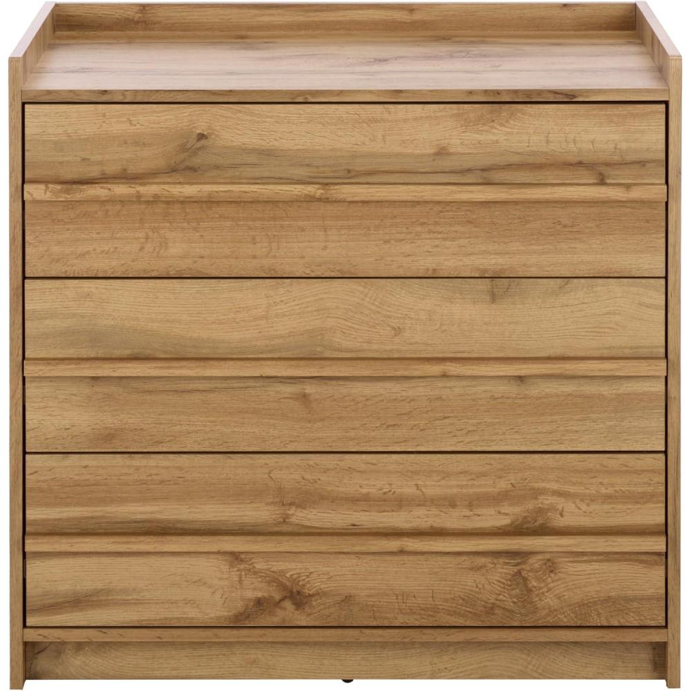 image:imageSAFAVIEH Furniture  Mishi 3Drawer Chest  Oak WoodLook Dresser with Storage Modern Bedroom amp Guest Room Storage Cabinet 32 W x 183 D x 315 H CHS3101AOak
