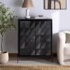 SAFAVIEH Couture – Gianella Storage Chest – Black Metal & Solid Wood – Fully Assembled – Ideal for Bedroom, Guest Room, 33.5″ W x 17.5″ D x 43″ H (SFV5792A)(Black)