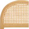 SAFAVIEH Couture – Laylie 37-Inch Counter Stool – Natural Solid Wood & Cane Rattan Weave with White Cushion – Fully Assembled – Ideal for Kitchen, Dining Room (SFV1608E)