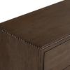 SAFAVIEH Couture – Octavian Rope Detail Dresser – Walnut Oak – 6-Drawer Storage Chest – Fully Assembled – Ideal for Bedroom, Guest Room, 66″ W x 20″ D x 34″ H (SFV2234B)(Dark Walnut)