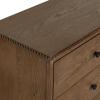 SAFAVIEH Couture – Octavian Rope Detail Dresser – Walnut Oak – 6-Drawer Storage Chest – Fully Assembled – Ideal for Bedroom, Guest Room, 66″ W x 20″ D x 34″ H (SFV2234B)(Walnut)