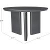 SAFAVIEH Couture – Outdoor Bethlyn Round Dining Table – Black Aluminum – Weather Resistant, Lightweight – Ideal for Patio, Deck, Backyard, 41.7″ W x 41.7″ D x 29.9″ H (CPT4023A)(Black)