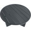 SAFAVIEH Couture – Outdoor Bethlyn Round Dining Table – Black Aluminum – Weather Resistant, Lightweight – Ideal for Patio, Deck, Backyard, 41.7″ W x 41.7″ D x 29.9″ H (CPT4023A)(Black)