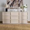 SAFAVIEH Couture – Zeus Dresser – Light Grey 9-Drawer Storage – Fully Assembled – Ideal for Bedroom, Guest Room, 72″ W x 20″ D x 35″ H (SFV7224D)