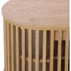 SAFAVIEH Furniture – Kiyoshi Media Stand for TVs up to 75″ – Oak & Black 5-Shelf Entertainment Media Console with Slatted Doors, Modern Storage Cabinet (MED3600A)(Oak/Black)