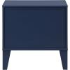 SAFAVIEH Furniture – Lovette 2-Drawer Nightstand – White Modern Bedside Table with Storage Drawers for Bedroom & Small Spaces (NST9618A)(Navy Blue)