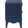 SAFAVIEH Furniture – Lovette 2-Drawer Nightstand – White Modern Bedside Table with Storage Drawers for Bedroom & Small Spaces (NST9618A)(Navy Blue)