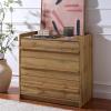 SAFAVIEH Furniture – Mishi 3-Drawer Chest – Oak Wood-Look Dresser with Storage, Modern Bedroom & Guest Room Storage Cabinet, 32″ W x 18.3″ D x 31.5″ H (CHS3101A)(Oak)
