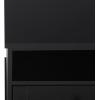 SAFAVIEH Furniture – Shafa Media Stand for TVs up to 55″ – Natural & Brass 3-Drawer Entertainment Media Console – Storage Cabinet for Living Room, Bedroom (MED3123B)(Black/Brass)