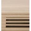 SAFAVIEH Furniture – Zulie Media Stand for TVs up to 65″ – Natural Brown Entertainment Media Console – Slatted Door Storage Cabinet for Living Room, Bedroom (MED3120A)(Natural)