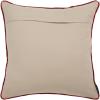 SAFAVIEH Home Collection Holiday Reindeer Rustic Beige/Red Cotton 20-inch Square Decorative Accent Insert Throw Pillow