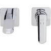 SAFAVIEH Solea Bath – Alustic Bathroom Faucet – Contemporary Chrome Brass – Wall-Mount Streamlined Design (BRF1018C)(Chrome)