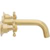 SAFAVIEH Solea Bath – Chelsea Bathroom Faucet – Contemporary Chrome Brass – Wall-Mount Single-Lever Design (BRF1015G)(Gold)