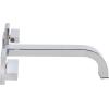 SAFAVIEH Solea Bath – Elise Bathroom Faucet – Contemporary Chrome Brass – Wall-Mount Two-Handle Design (BRF1016C)