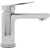 SAFAVIEH Solea Bath – Lana Bathroom Faucet – Contemporary Chrome Brass – Single-Hole Countertop Design (BRF1013C)(Chrome)