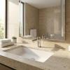 SAFAVIEH Solea Bath – Lana Bathroom Faucet – Contemporary Chrome Brass – Single-Hole Countertop Design (BRF1013C)(Chrome)