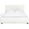 SAFAVIEH Couture – Callahan Full Bed – Contemporary Design – White Linen & Walnut Legs – Ideal for Bedroom, Guest Room, 59″ W x 88″ D x 45″ H (SFV4801C-F)