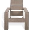 SAFAVIEH Couture – Outdoor Coral Adirondack Chair – Grey Eucalyptus Solid Wood – Weather Resistant – Ideal for Patio, Deck, Backyard, 19″ Seat Height (CPT1063A)(Grey)