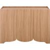 SAFAVIEH Furniture – Takami Media Stand for TVs up to 55″ – Oak 3-Door Modern Entertainment Console with Storage Cabinets (MED3605A)(Oak)