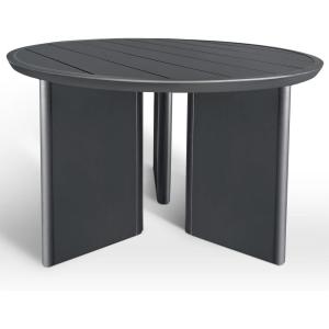 SAFAVIEH Couture – Outdoor Bethlyn Round Dining Table – Black Aluminum – Weather Resistant, Lightweight – Ideal for Patio, Deck, Backyard, 41.7″ W x 41.7″ D x 29.9″ H (CPT4023A)(Black)