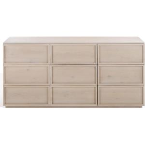 SAFAVIEH Couture – Zeus Dresser – Light Grey 9-Drawer Storage – Fully Assembled – Ideal for Bedroom, Guest Room, 72″ W x 20″ D x 35″ H (SFV7224D)
