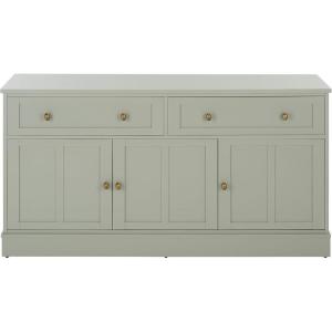SAFAVIEH Furniture – Shafa Media Stand for TVs up to 55″ – Light Grey Large Entertainment Media Console – Storage Cabinet with Drawers for Living Room, Bedroom (MED3124A)(Light Grey)