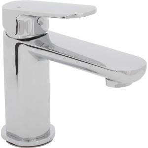 SAFAVIEH Solea Bath – Lana Bathroom Faucet – Contemporary Chrome Brass – Single-Hole Countertop Design (BRF1013C)(Chrome)