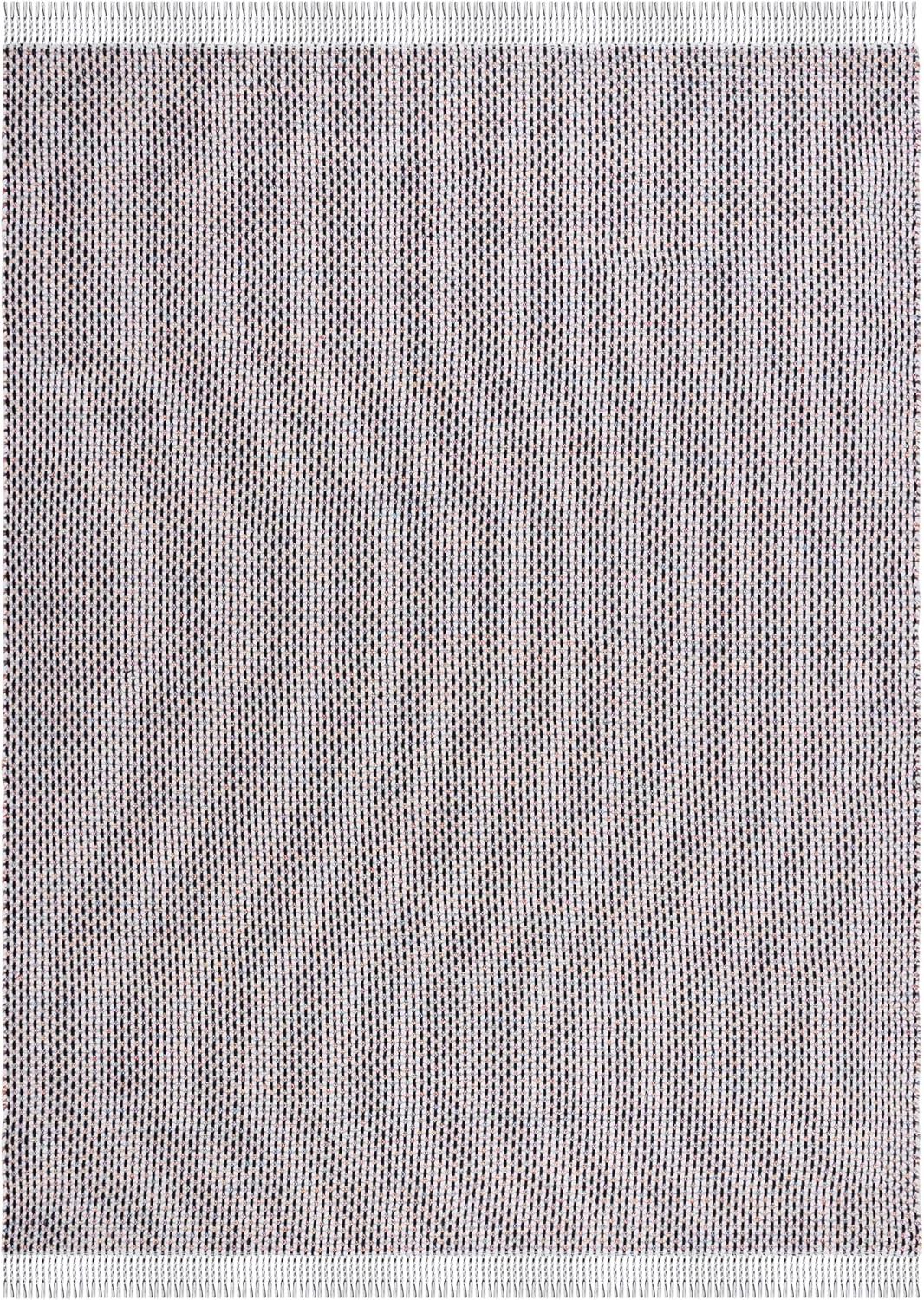 image:imageSAFAVIEH Area Rug 8x10 Montauk Collection Large Beige amp Black Handmade Flat Weave Cotton Ideal for Living Room Bedroom Office Dining Space MTK475BIvoryBlack