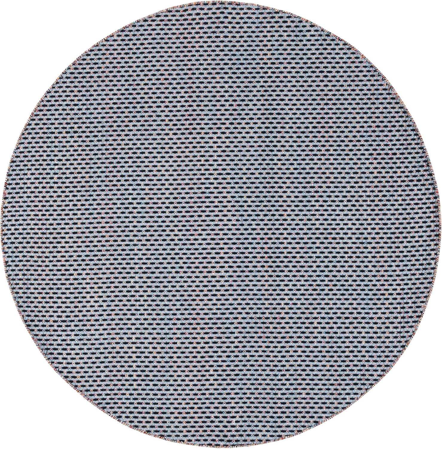 image:imageSAFAVIEH Area Rug 8x10 Montauk Collection Large Beige amp Black Handmade Flat Weave Cotton Ideal for Living Room Bedroom Office Dining Space MTK475BBlueBlack