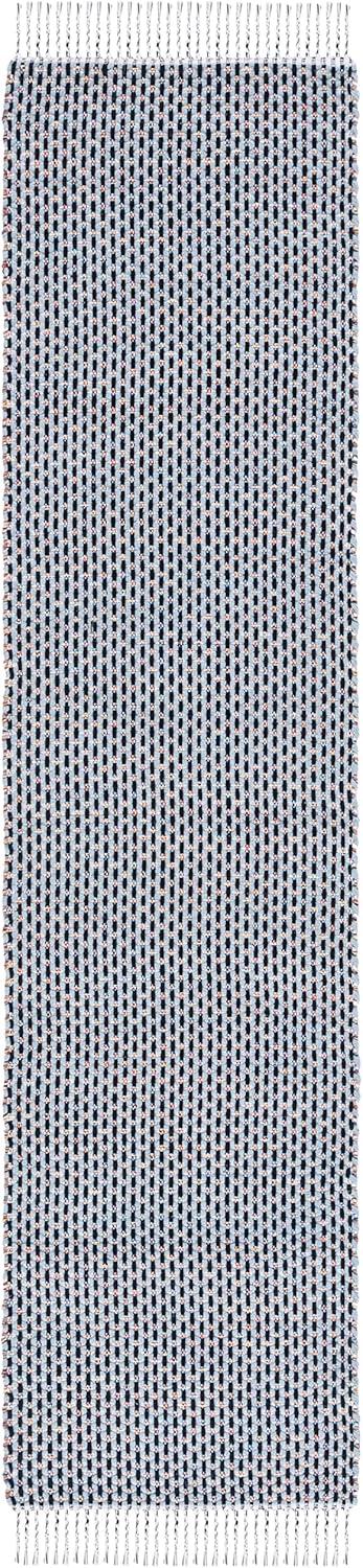 image:imageSAFAVIEH Area Rug 8x10 Montauk Collection Large Beige amp Black Handmade Flat Weave Cotton Ideal for Living Room Bedroom Office Dining Space MTK475BBlueBlack