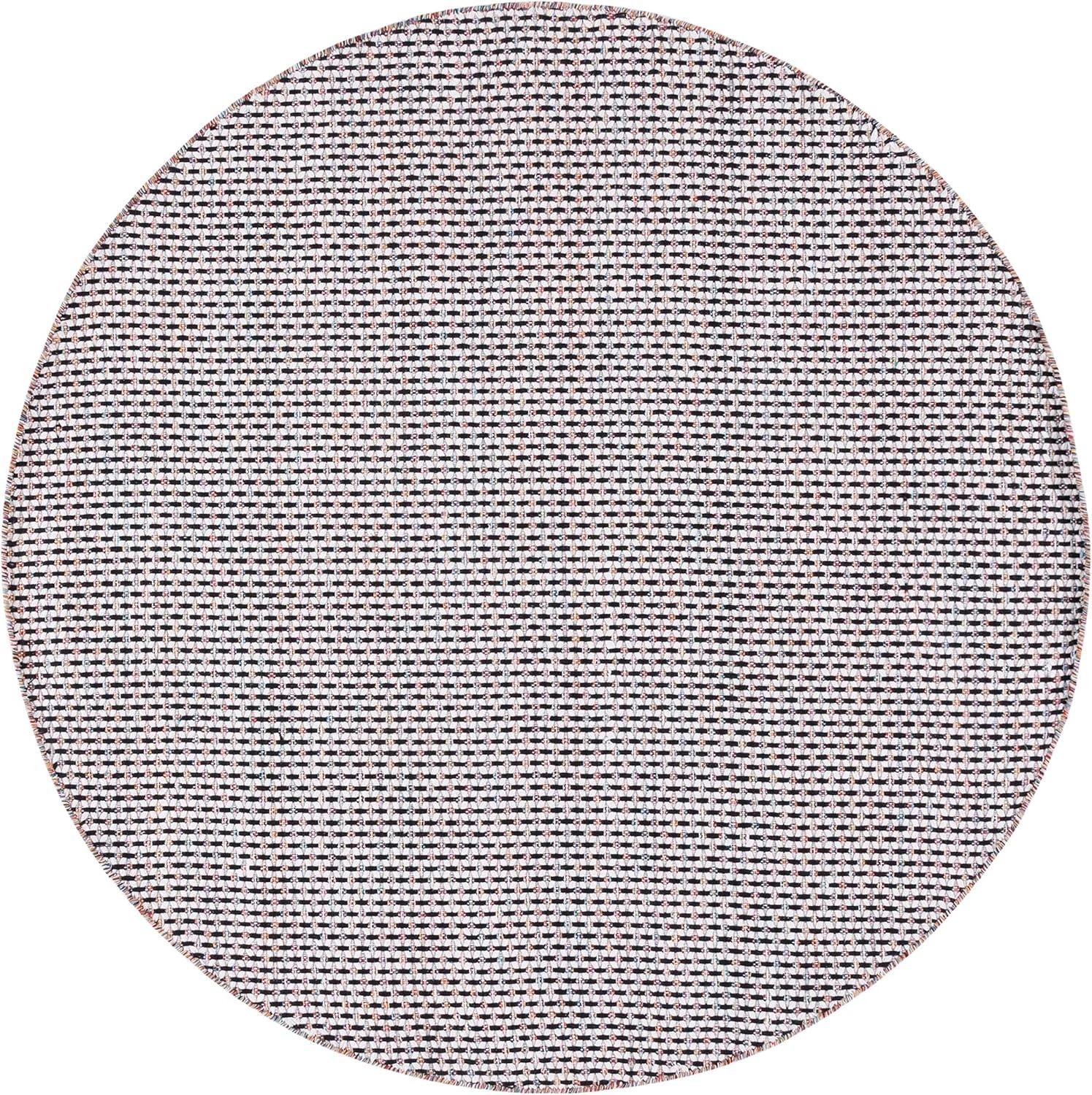 image:imageSAFAVIEH Area Rug 8x10 Montauk Collection Large Beige amp Black Handmade Flat Weave Cotton Ideal for Living Room Bedroom Office Dining Space MTK475BIvoryBlack