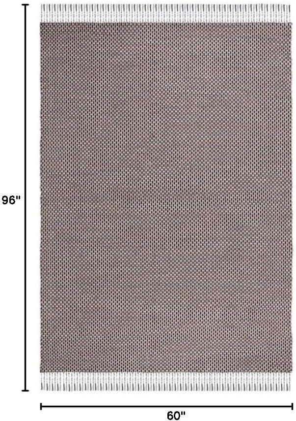 image:imageSAFAVIEH Area Rug 8x10 Montauk Collection Large Beige amp Black Handmade Flat Weave Cotton Ideal for Living Room Bedroom Office Dining Space MTK475BBeigeBlack