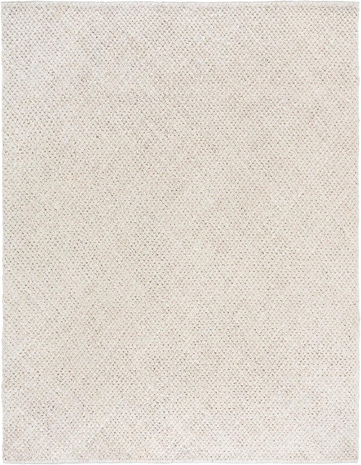 image:imageSAFAVIEH Area Rug 8x10 Natural Fiber Collection Large Bleach Color amp Ivory Flat Weave Jute Ideal for Living Room Bedroom Dining Space NFB876BBleachIvory