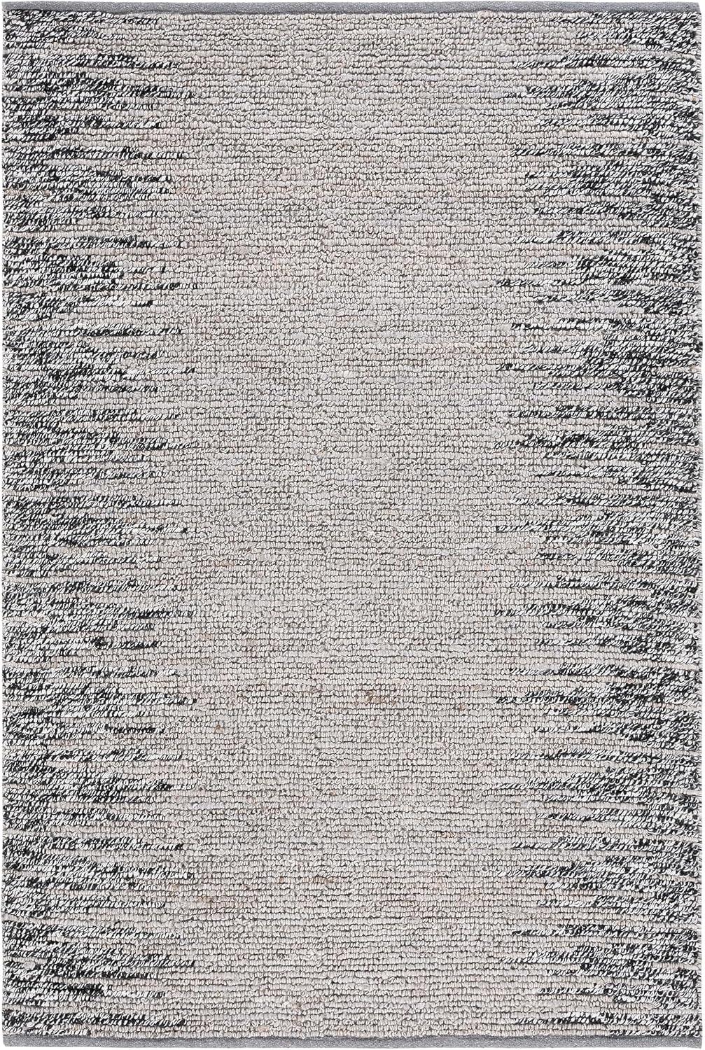 image:imageSAFAVIEH Area Rug 8x10 Natural Fiber Collection Large Grey amp Black Handmade Wool amp Jute Farmhouse Style Ideal for Living Room Bedroom Dining Space NF953FGreyBlack