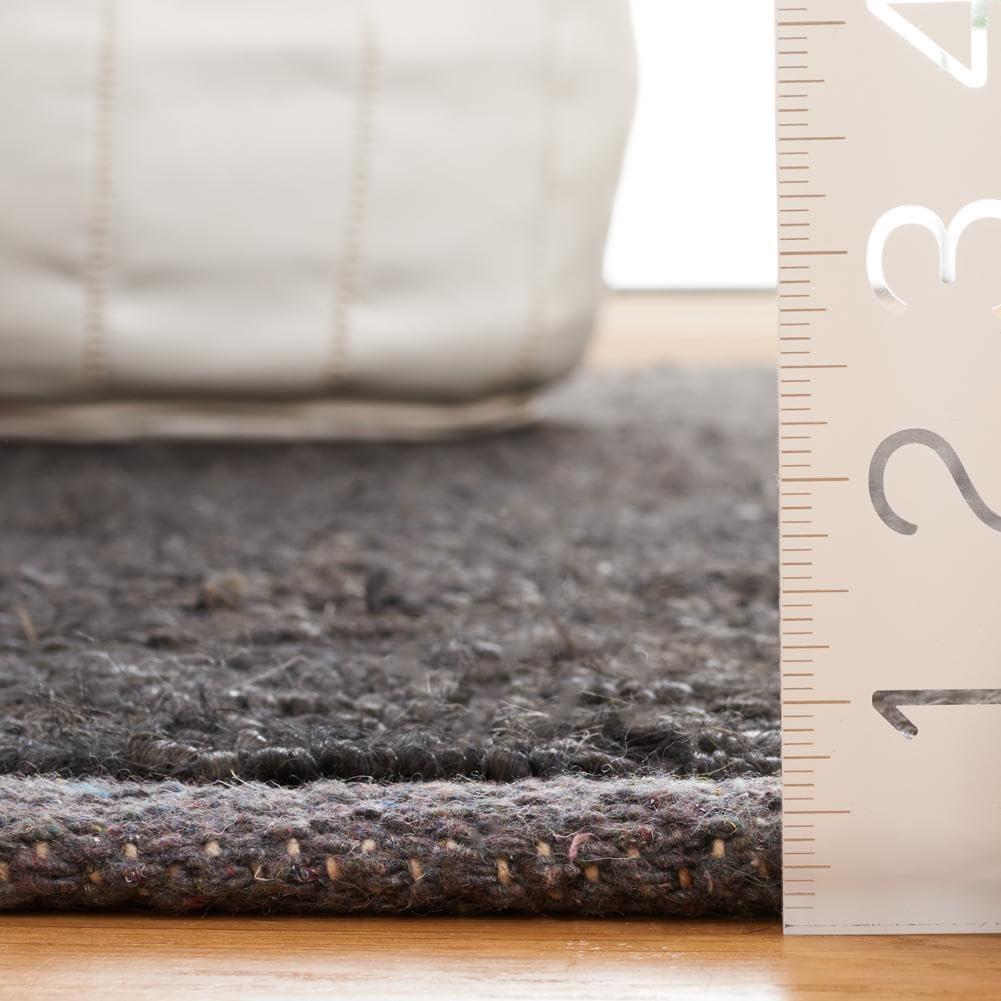 image:imageSAFAVIEH Area Rug 8x10 Natural Fiber Collection Large Grey amp Black Handmade Wool amp Jute Farmhouse Style Ideal for Living Room Bedroom Dining Space NF953FBlackBeige