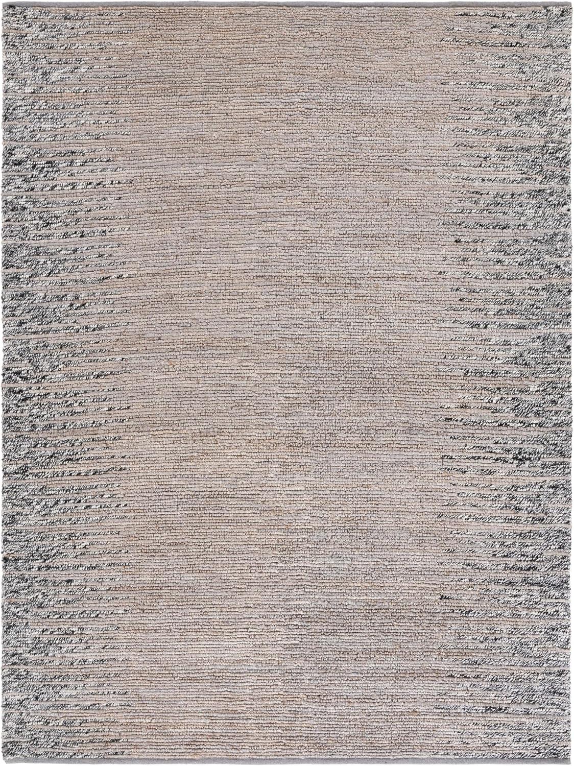 image:imageSAFAVIEH Area Rug 8x10 Natural Fiber Collection Large Grey amp Black Handmade Wool amp Jute Farmhouse Style Ideal for Living Room Bedroom Dining Space NF953FGreyBlack
