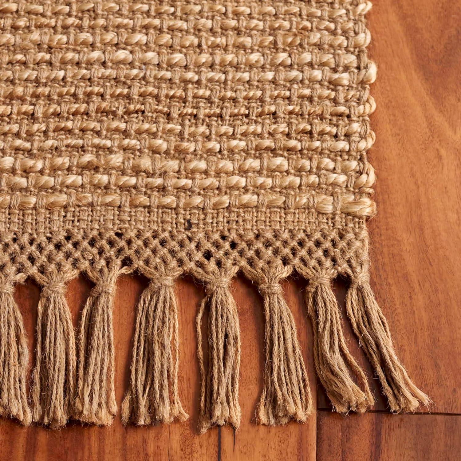 image:imageSAFAVIEH Area Rug 8x10 Natural Fiber Collection Large Natural Handmade Jute Ideal for Living Room Bedroom Dining Space NF357ANatural