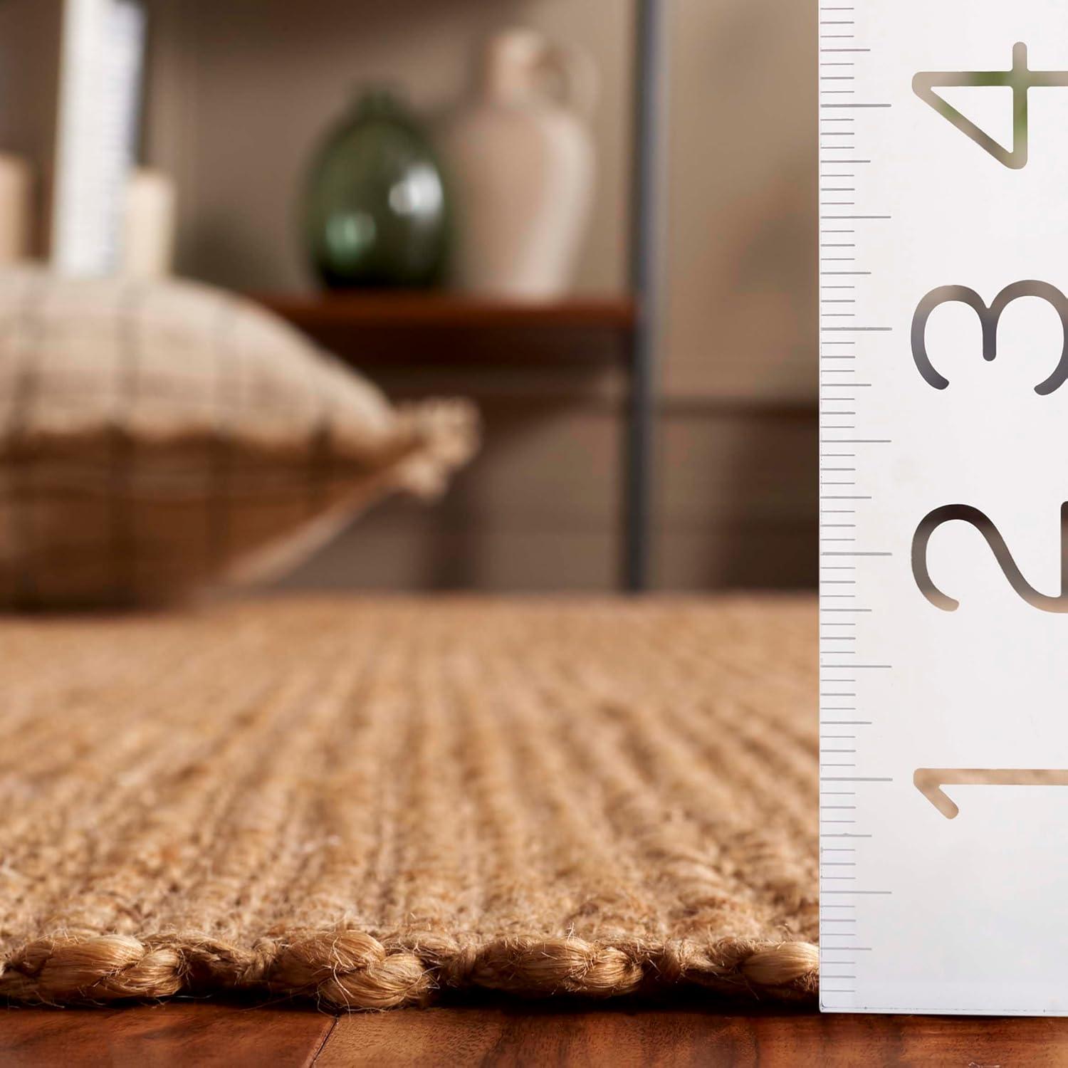 image:imageSAFAVIEH Area Rug 8x10 Natural Fiber Collection Large Natural Handmade Jute Ideal for Living Room Bedroom Dining Space NF357ANatural