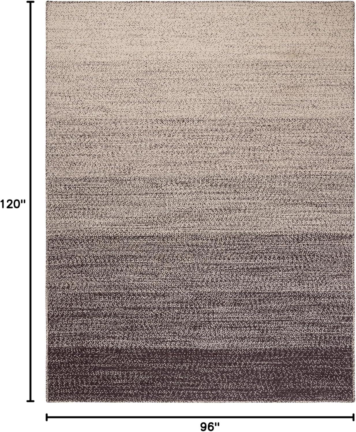 image:imageSAFAVIEH Area Rug 8x10 Natural Fiber Collection Large Natural amp Brown Handmade Jute Boho Ombre Design Ideal for Living Room Bedroom Dining Space NFB263TNaturalBrown