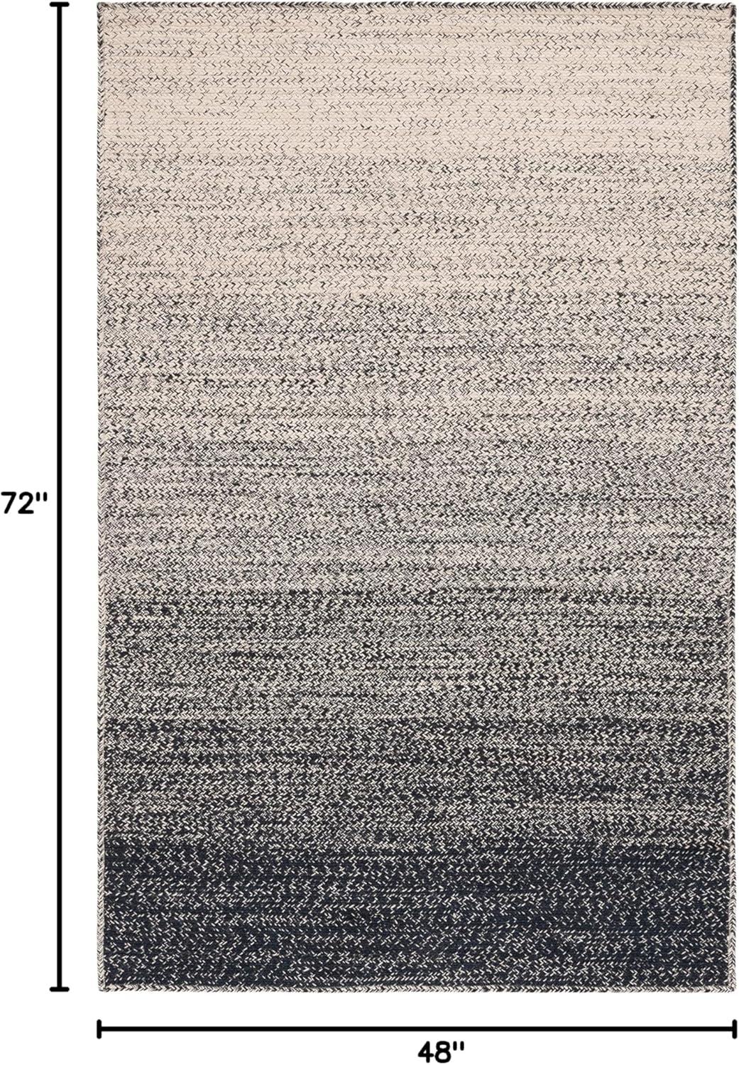 image:imageSAFAVIEH Area Rug 8x10 Natural Fiber Collection Large Natural amp Brown Handmade Jute Boho Ombre Design Ideal for Living Room Bedroom Dining Space NFB263TNaturalBlack