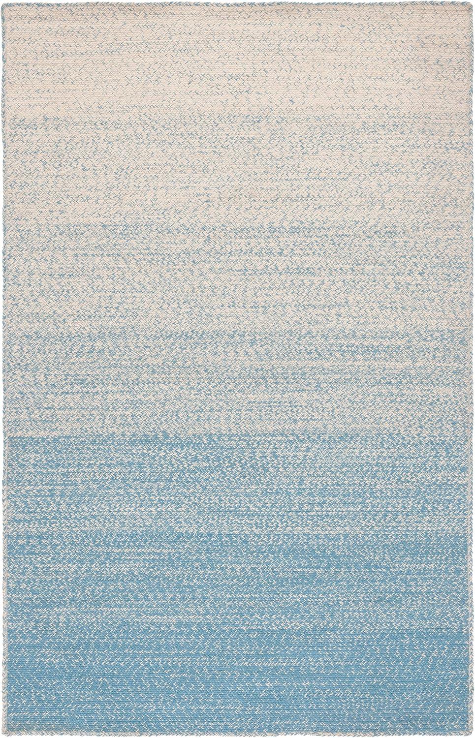 image:imageSAFAVIEH Area Rug 8x10 Natural Fiber Collection Large Natural amp Brown Handmade Jute Boho Ombre Design Ideal for Living Room Bedroom Dining Space NFB263TNaturalLight Blue
